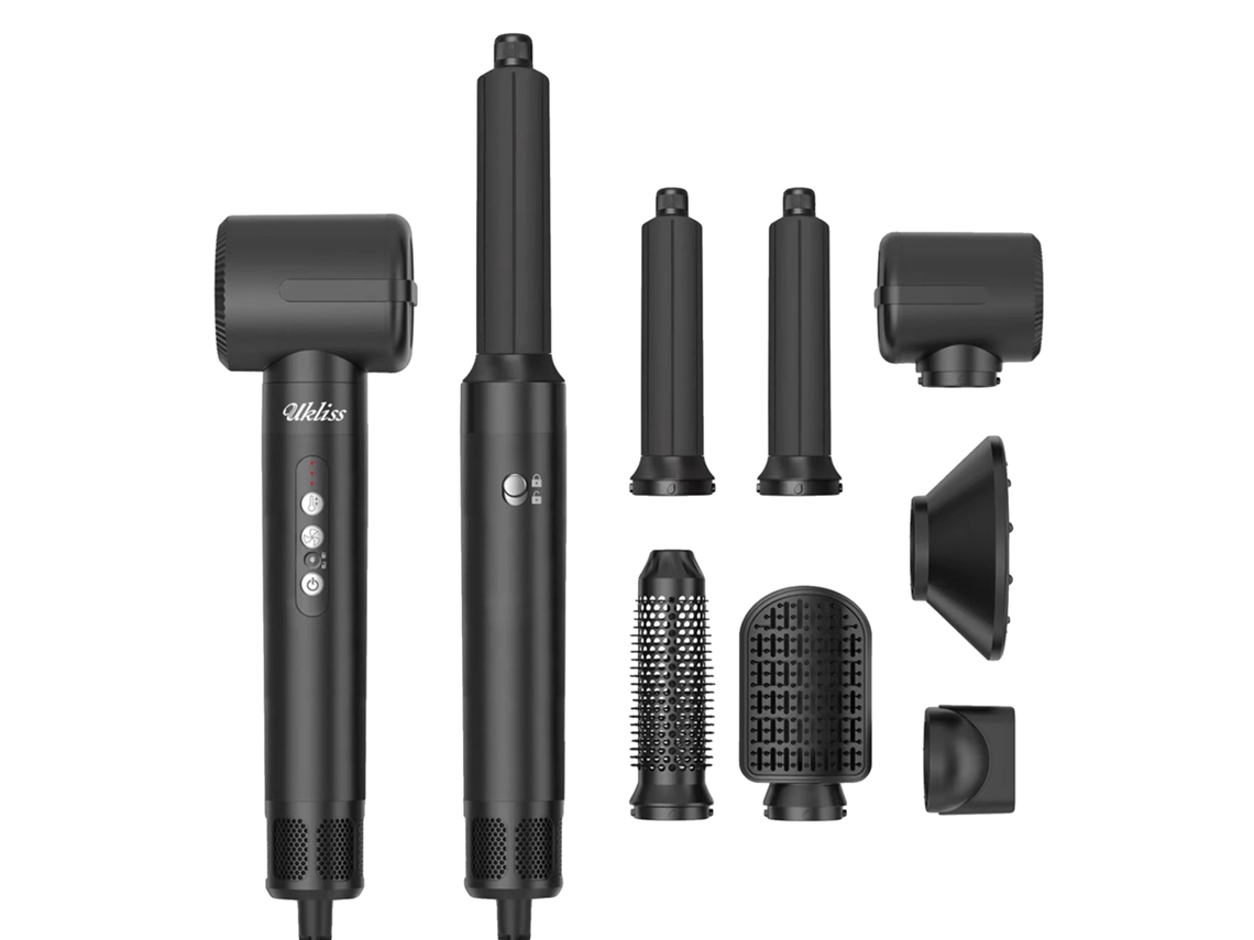 Secador E Modelador De Cabelo, Curling Automático, Tecnologia De Cuidado Com Íons, Plugue Eu