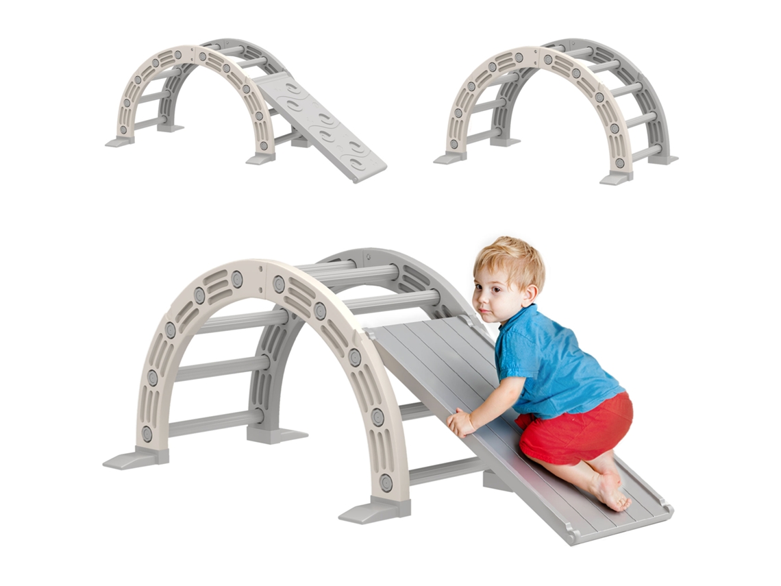 Brinquedo Escalada 4 Em 1 Arco Balanço Rampa Escorrega 164x70x57