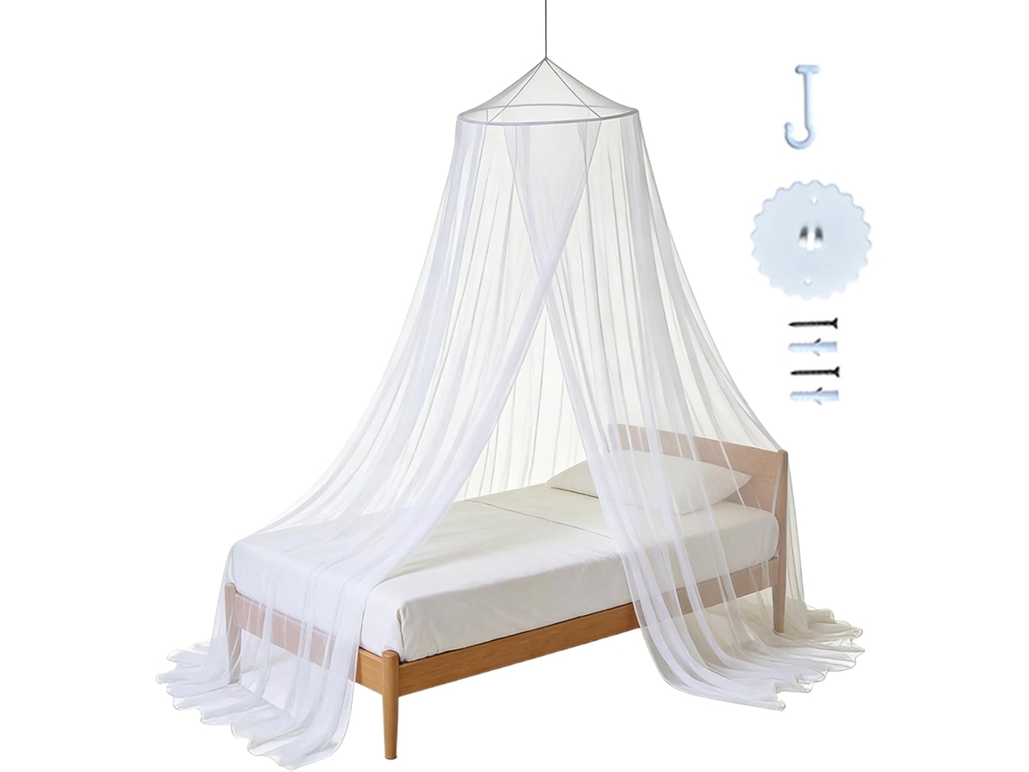 Dossel para Cama de Menina, Tecido Malha Macio, Protetor e Confortável Quarto, Cortinas Alta, Camas CHABERLU