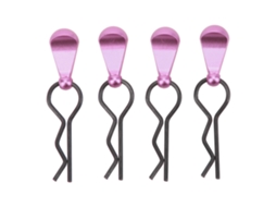 Clips de Carroça RC com 4 Pinos de Aço Inoxidável e Alças de Liga de Alumínio para Carros RC 1/8 1/10 Roxo S/MARCA