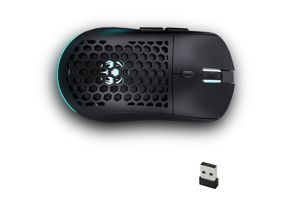 Ratos Sem Fio Recarregáveis Silenciosos 2.4g Com 7 Luzes De Fundo Coloridas Para Laptop Pc Usb-c