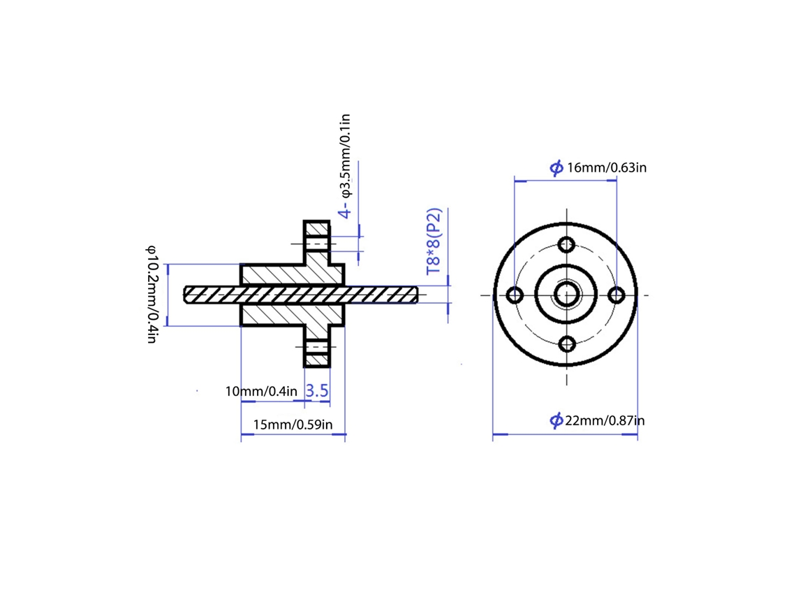Laxiscreed T8 Lead Screw Para Impressoras 3d Com Movimento Linear Eficiente