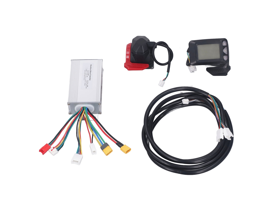 Business kit Controle Motor Bicicleta Elétrica 36v 350w com Painel Display e Acelerador de Polegar para Bicicleta Elétrica e Scooter