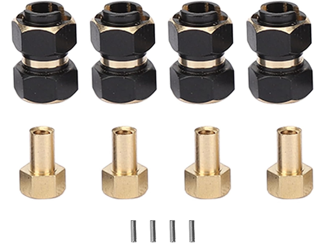Extensão de Cubo Hexagonal Rc de Latão 10 Mm Fresada em Cnc para Trx4 SFUSHOS