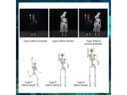 Decoração de Halloween Skeleton com Noivos LAXISCREED