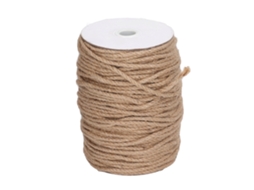 Corda De Juta Natural De 3 Fios, 4mm, 100m Para Decoração De Jardim E Artesanato