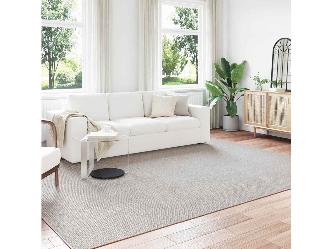 Vidaxl Tapete Interno Lugo Creme 280 X 200 Cm Poliéster