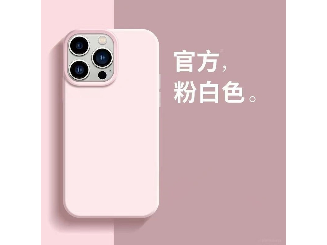 Capa Para Iphone 17 Em Silicone Líquido Rosa Com Proteção Total.