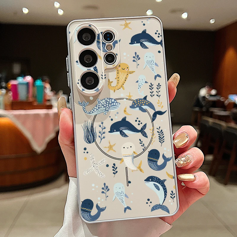 Capa Magnética Cinza Para Celular Samsung Galaxy A35