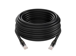 Cabo Ethernet Cat 6 25m,10gbps, 550mhz, Utp, Para Router/pc/gaming Black Hexinyigjly