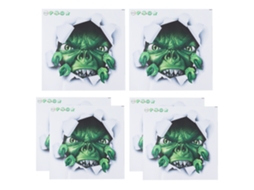 Decalques De Parede Halloween Autoadesivos Pvc 6 Unidades