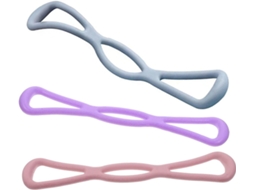Conjunto De 3 Faixas Resistência Para Treino Corpo Inteiro Elásticas Tpr Com Alta Elasticidade Exercícios Ioga