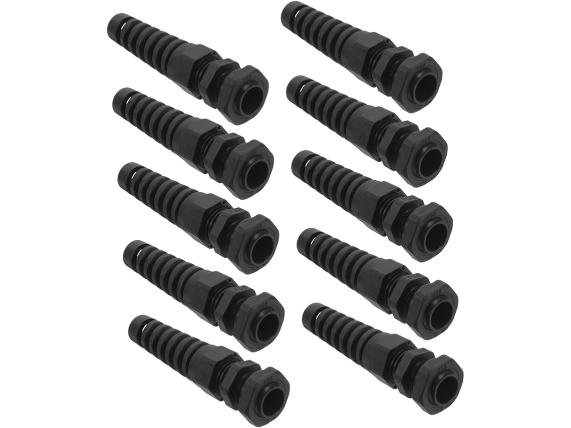 Conjunto De 10 Conectores De Cabo De Nylon À Prova D'água Com Proteção Contra Torção.
