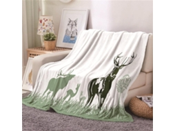 Manta de Lã Flanelada Fansu com Estampa 3d Macia e Quente Microfibra para o Inverno Ideal Cama Ou Sofá Adequad