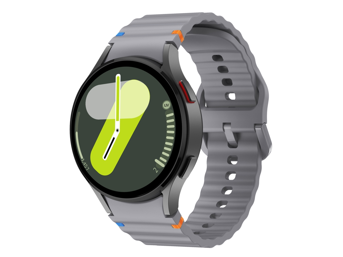 Bracelete para Samsung Galaxy Watch Fe 20mm XIAOMOYU com Ondulada Silicone Watch Band Cinza Espacial