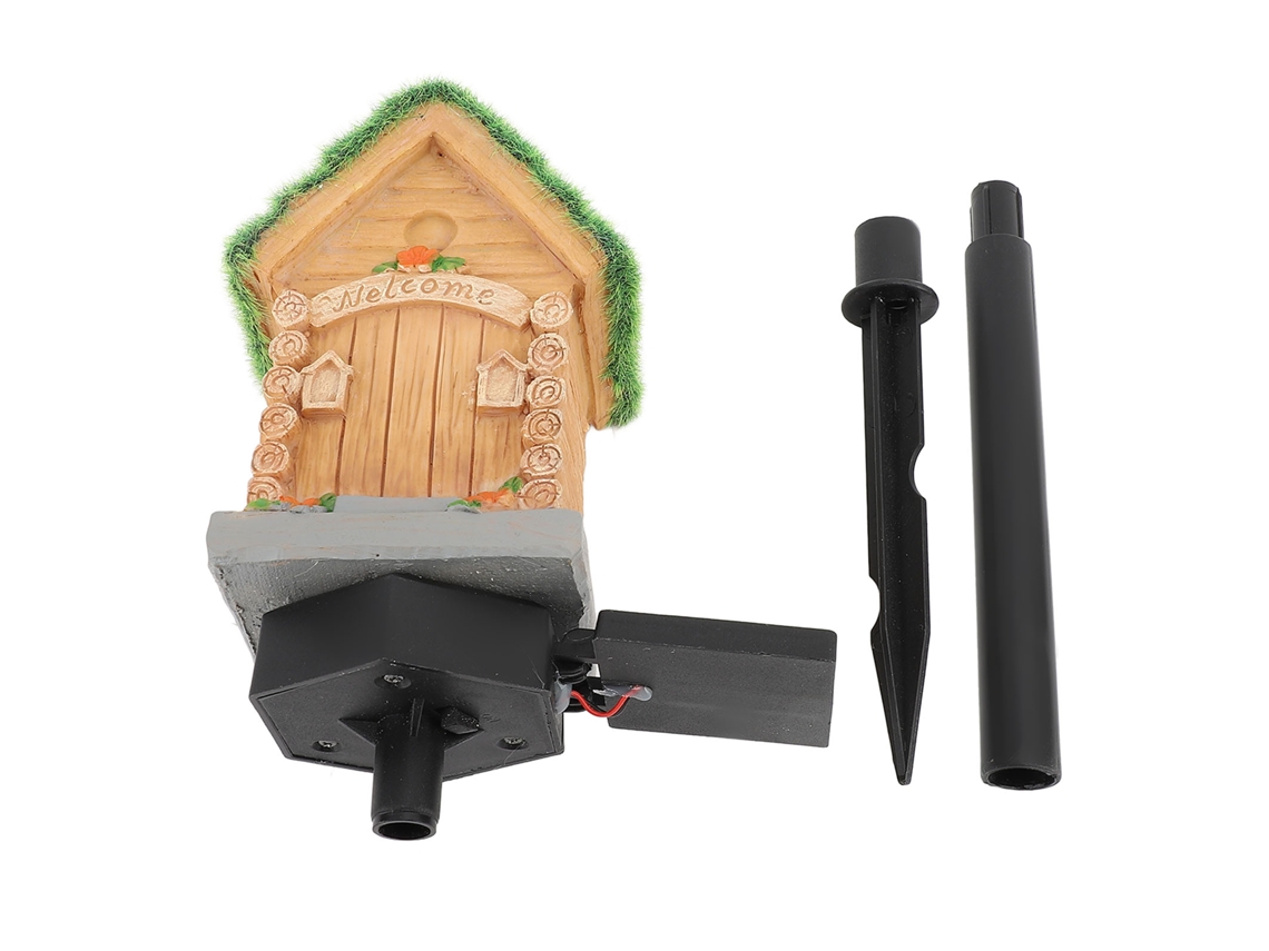 Luminária de Jardim Solar em Formato de Casinha com Sensor de Luz CHABERLU