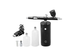 Kit De Aerógrafo Usb Recargable Portátil Com Compressor, Pistola Aerográfica De 0.3mm Para Maquiagem Fx, Tatuagens, Pintura E Hidratação