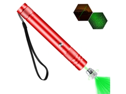 Ponteiro Laser Verde, Recarregável De Alta Potência, De Longo Alcance, Com Proteção Em Forma De Estrela Vermelho Hexinyigjly