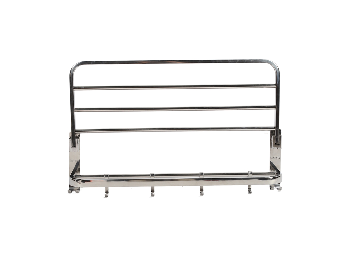 Rack de toalhas de parede, com duas barras, dobrável EOOCOO