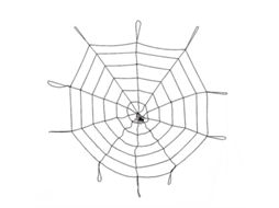 1 Peça de Acessório de Teia de Aranha para Presentes de Halloween ALLINLESS