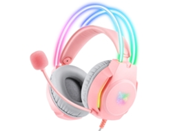 Lurelia Headset Gamer X26 Rgb 7.1 3,5 Mm Usb Microfone Rosa