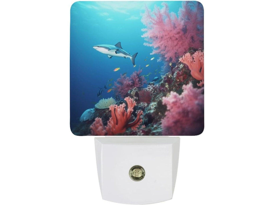 Luz Noturna Coral Com Sensor, Luz Noturna Branca Quente Com Led De Baixo Consumo Quarto, Banheiro, Cozinha