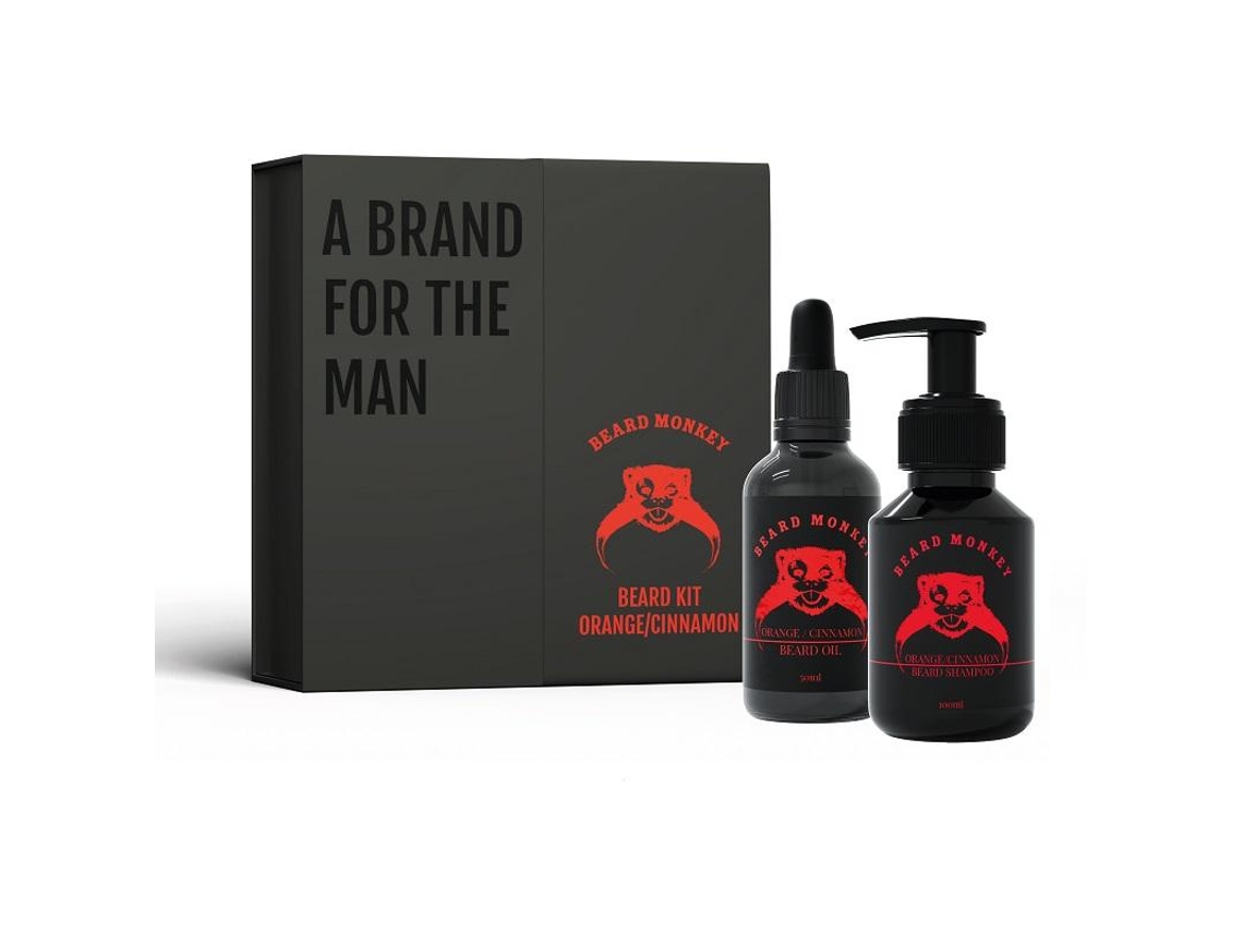 Coffret de Rosto Beard Monkey Beard Kit Orange/Cinnamon 2022