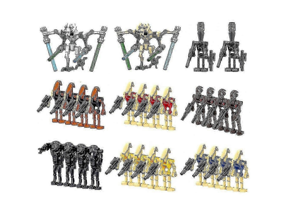 Lurelia Conjunto De 28 Soldados, Generais E Droides Com Acessórios, Minifiguras De Blocos