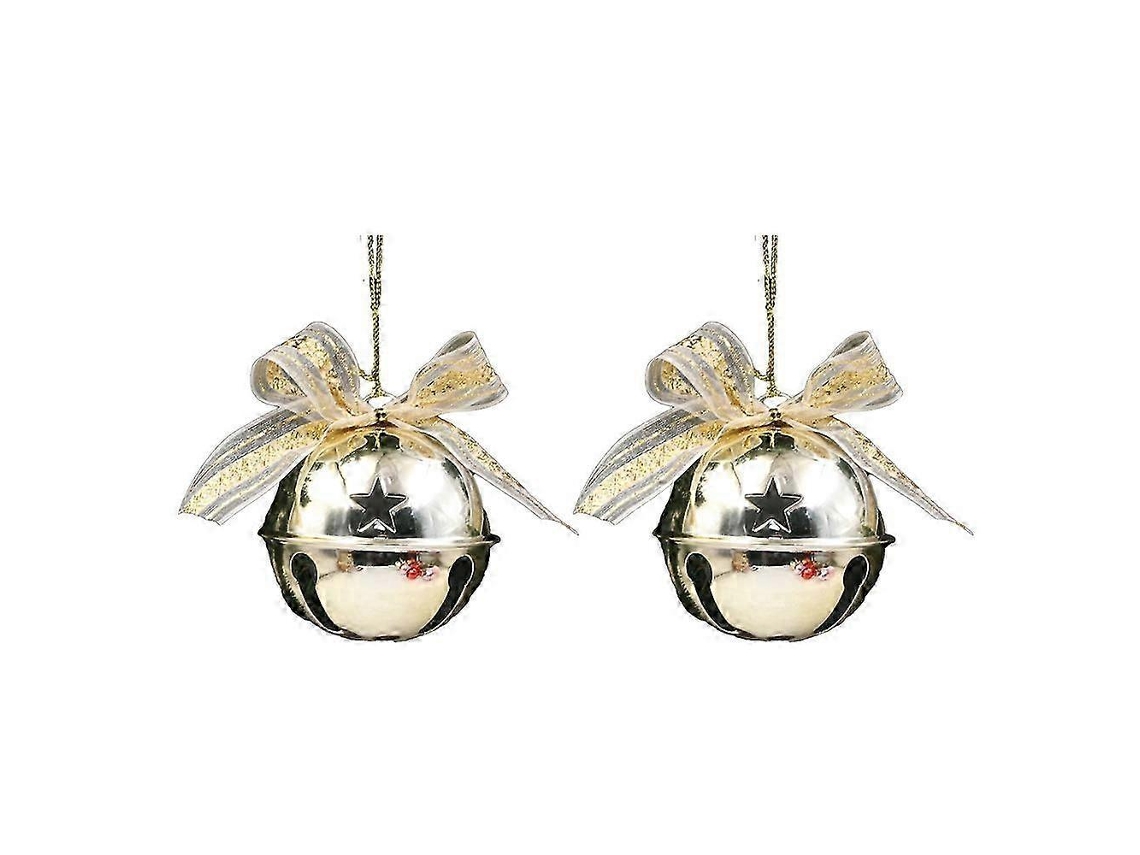 Conjunto De Sinos Para Decoração De Natal Forjados E Pintados Ouro Olysi Shop