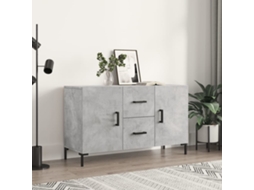 Vidaxl Aparador 100x36x60 Cm Derivados De Madeira Cinzento Cimento