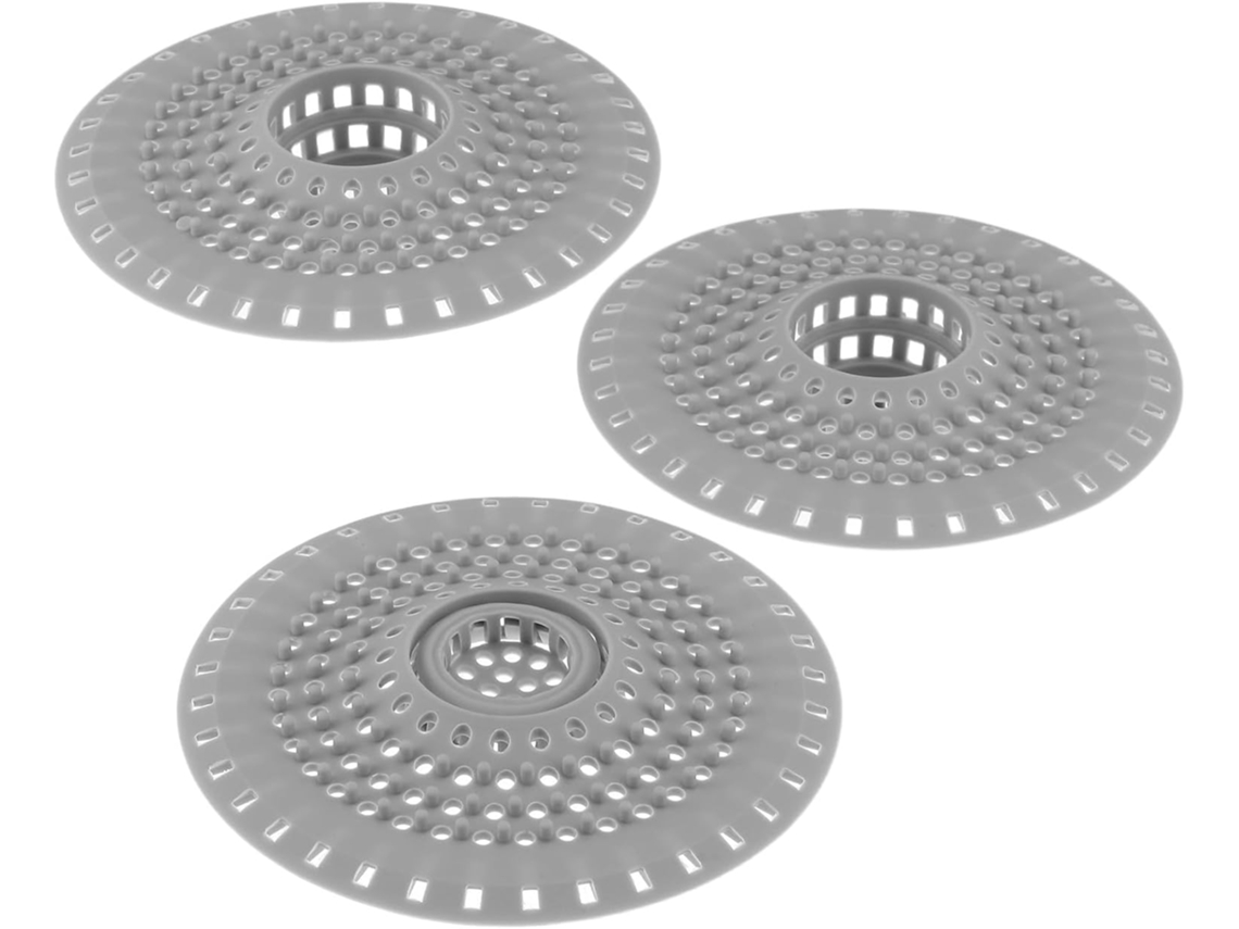 Conjunto De 3 Peças De Coletores De Cabelo De Silicone Para Ralo | Prevenção