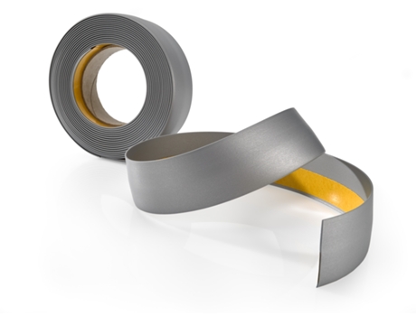 Tira De Máscara De Pvc 40x40mm, 5m Para Portas E Janelas, Acabamento Em Pvc Barra Plana Decorativa, Prata Quest