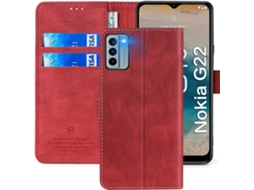 Capa Protetora De Couro Tipo Carteira Para Nokia G22 De 6,5 Polegadas, Capa Protetora Tipo Flip Para Nokia G22 De 6,5 Polegadas, Vermelha