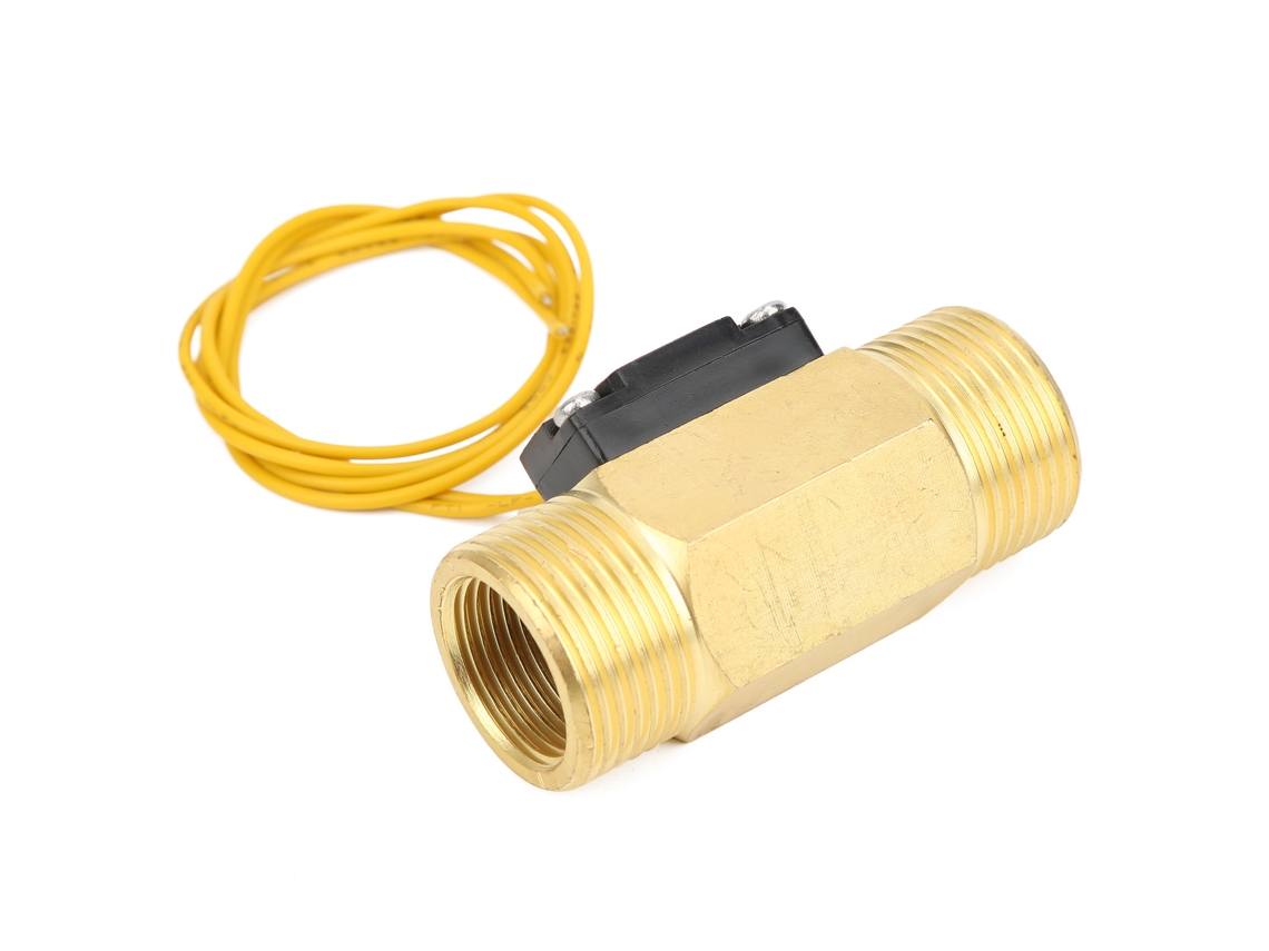 Sensor De Fluxo De Água Brass Hall Laxiscreed Com Rosca G3/4" E Alimentação Ac220v