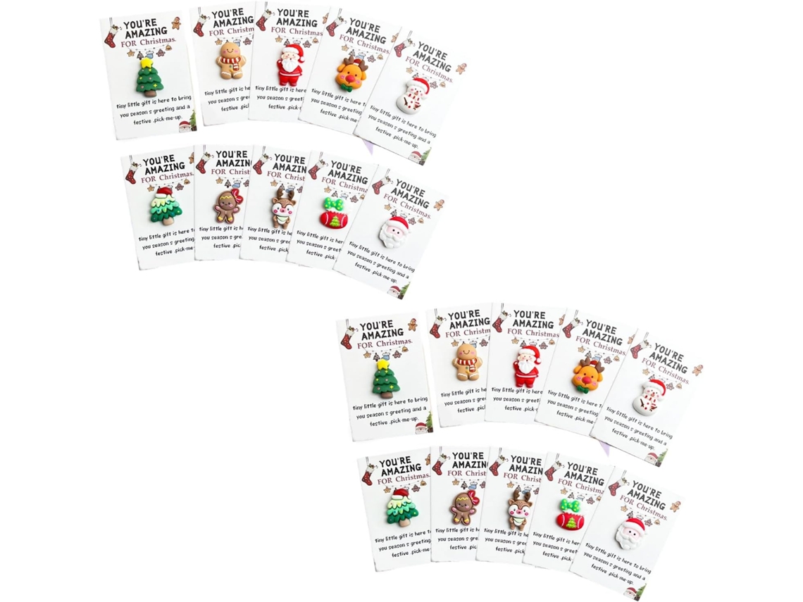 Cartão De Natal Em Miniatura Com Pingente De Resina - Decoração Criativa Para Pendurar