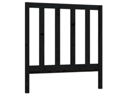 Bed Headboard, Bed Headboards Vidaxl Preto Madeira De Pinho (96 X 100 Cm)