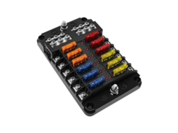 Caixa De Fusíveis De 6/12 Vias 12 V, Porta Fusíveis, Lâminas De Fusíveis Com 16 Fusíveisf2 Slowmoose