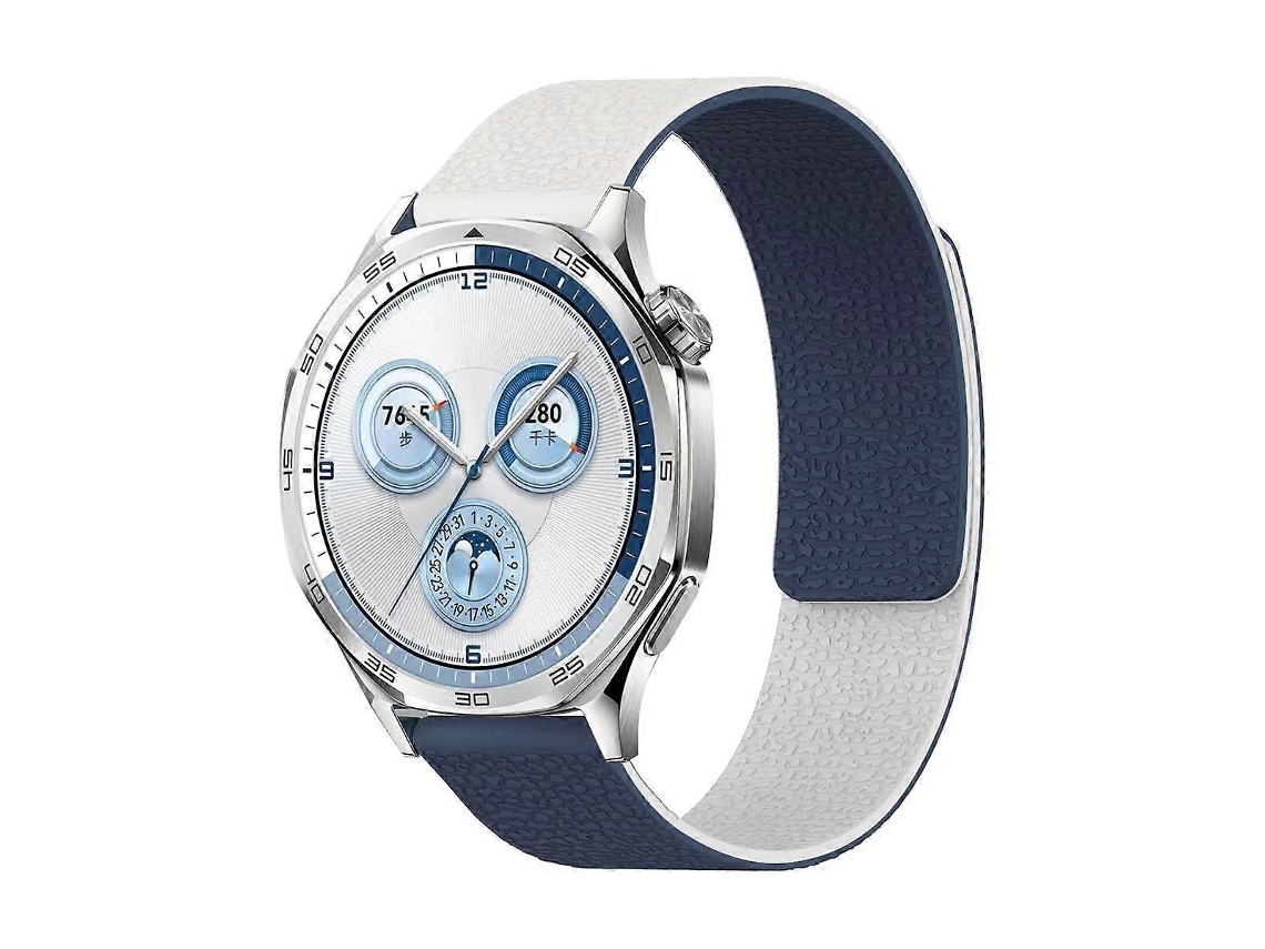 Pulseira De Relógio Magnética De Silicone Com Textura De Lichia Em Duas Cores