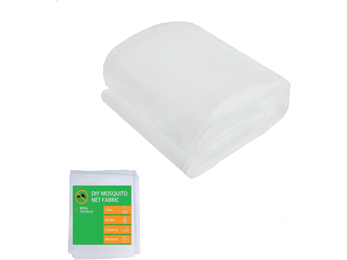 Rede protetora e decorativa para jardim e camping - Rede mosquiteira de poliéster - Rolo de malha - 3 tamanhos (3 m)