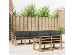 Vidaxl Conjunto De Sofás Para Exterior 8 Pcs Branco E Antracite