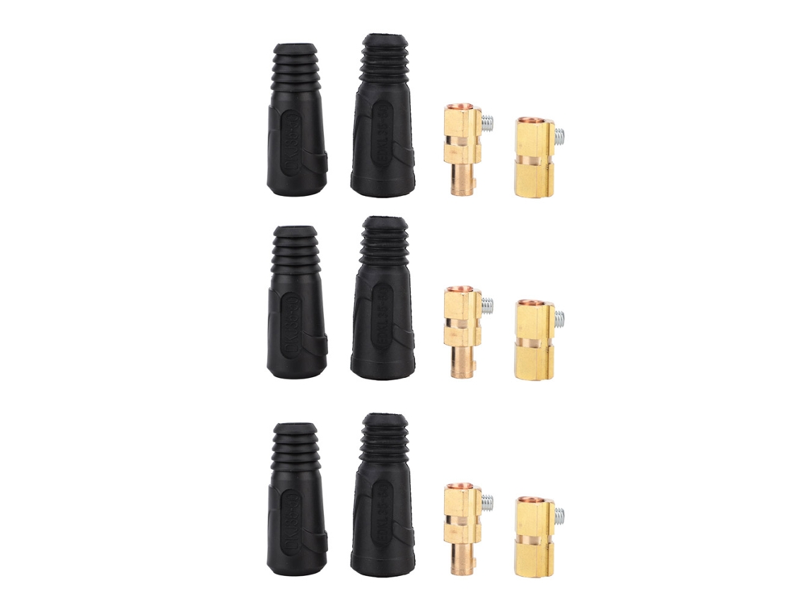 6pcs Conector Rápido de Cabo de Solda Cobre S/MARCA