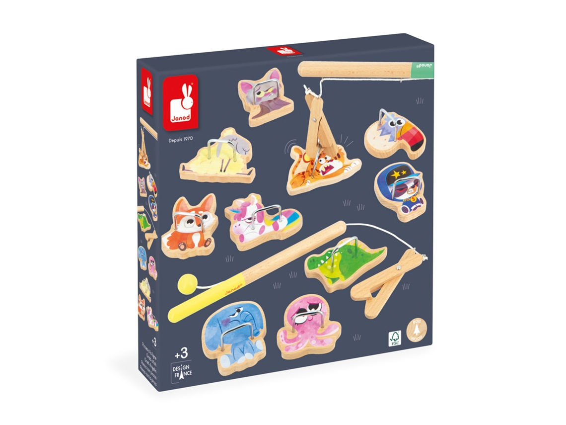 Applepop Jogo De Pesca De Madeira Para Crianças A Partir De 3 Anos De Idade. Janod