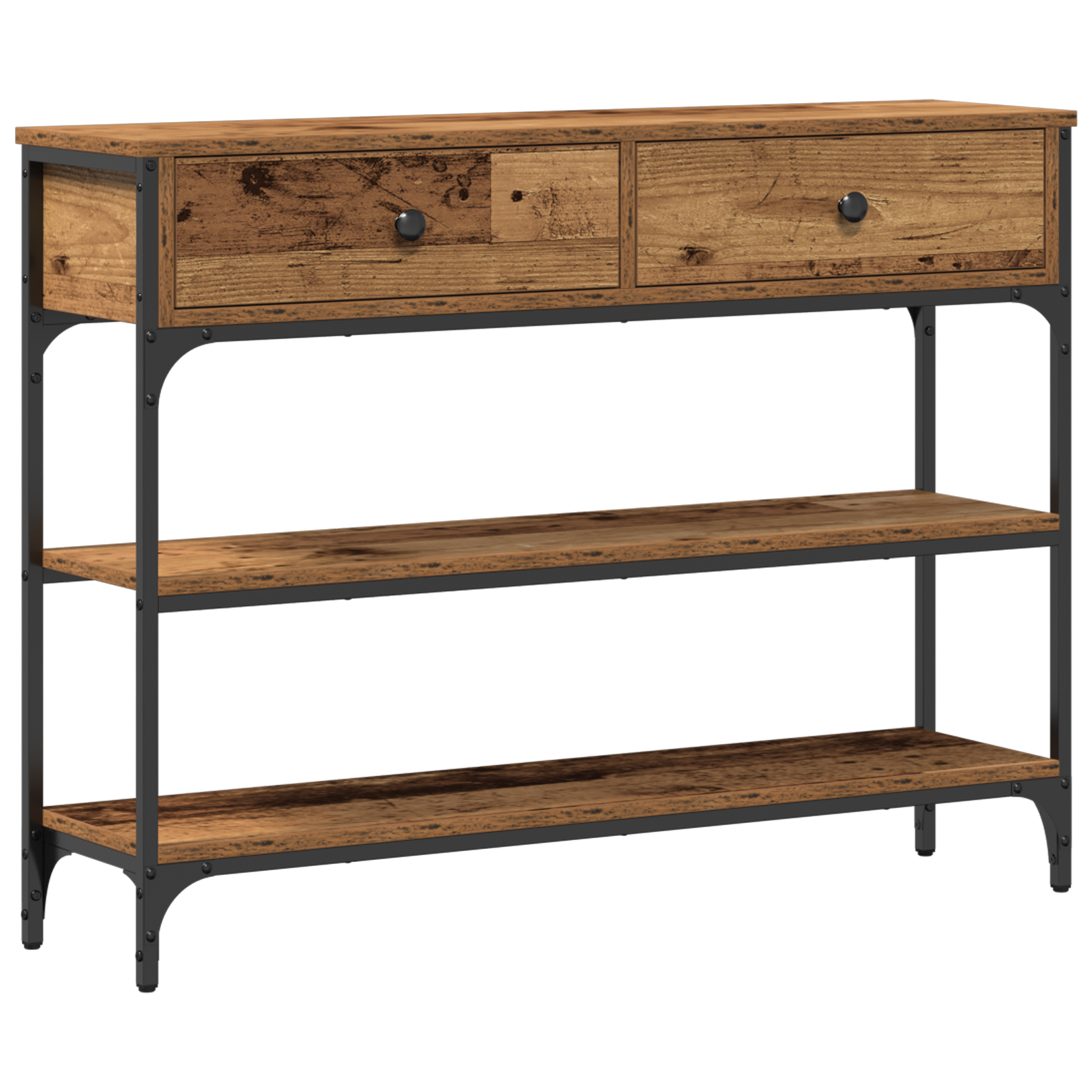 Conjunto 1 Aparador Vidaxl Castanho Derivados De Madeira (100 X 25 X 75 Cm)