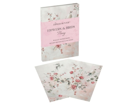 Livro Flowers amp Birds Peony Wallet Notecards de Hunter e Lucy (Inglês)