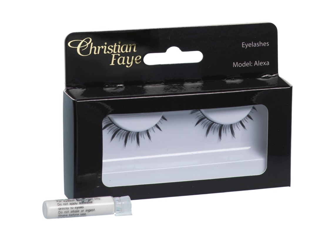 Christian Faye Eyelashes Alexa With Glue