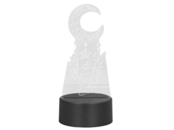 Laxiscreed Luminária 3d Para Mesa Com Efeito Noite, Touch Com Sete Cores E Conexão Usb