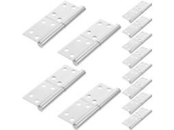 Conjunto De 6 Pares Dobradiças Aço Inoxidável Reforçadas 10 Cm (4