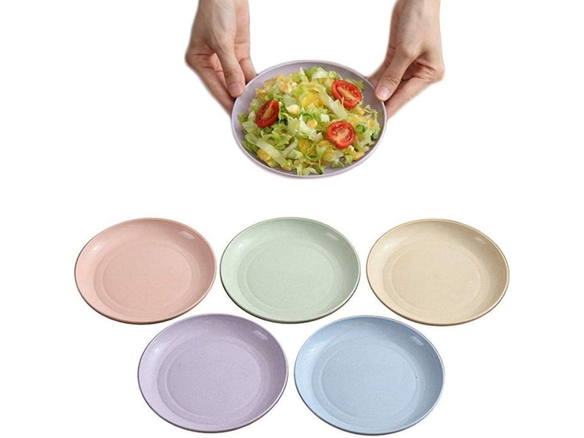 Prato de Aveia de 15,24 Cm para Aperitivos, Postres, Ensaladas, Resistente Ao Lavavajillas