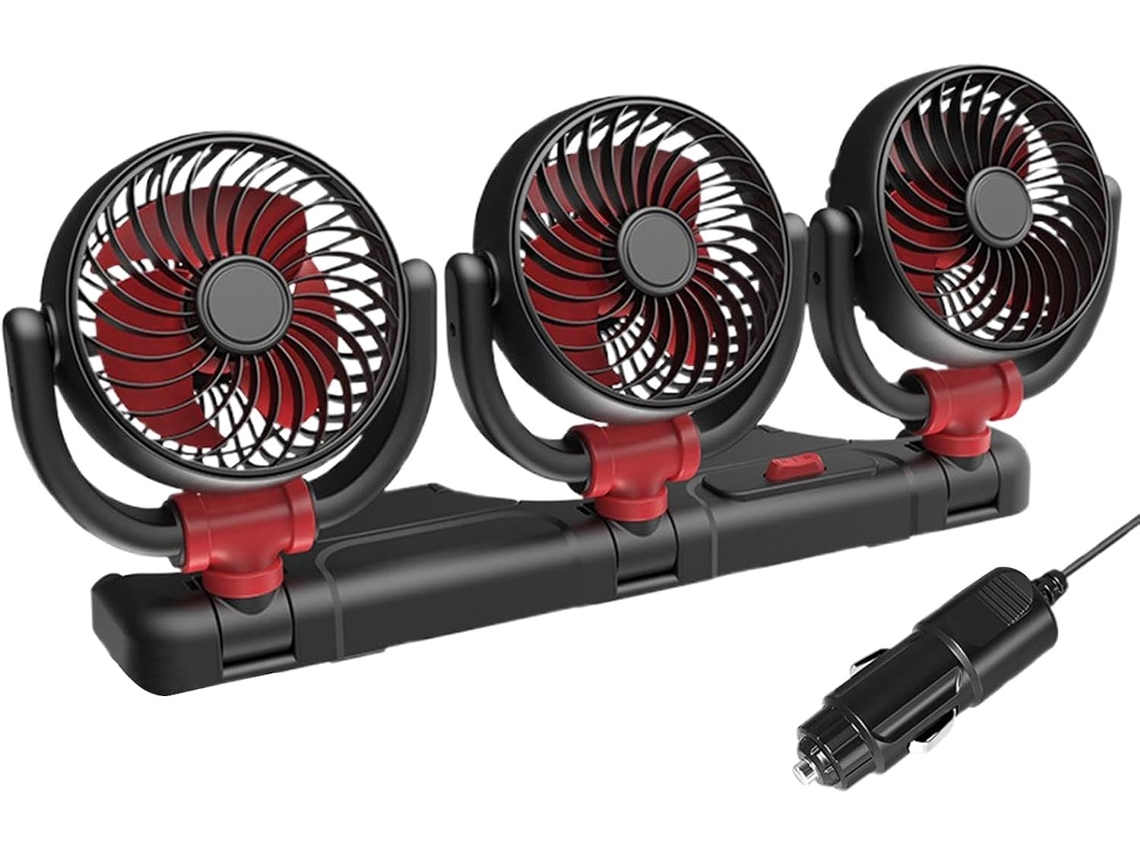 Ventilador Elétrico De Refrigeração, 3 Ventiladores Para Carro