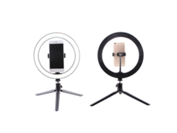 2026 anel de Luz Led de 260mm, Lâmpada de Preenchimento Ajustável com Tripé para Selfie, Transmissão Ao Vivo e Maquiagem Usb